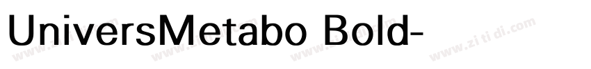 UniversMetabo Bold字体转换